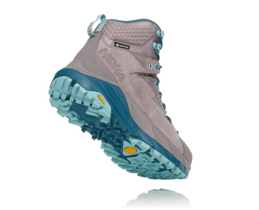 Hiking Boots Womens - Hoka One One Kaha GORE-TEX - Grey - WTBKYNU-84